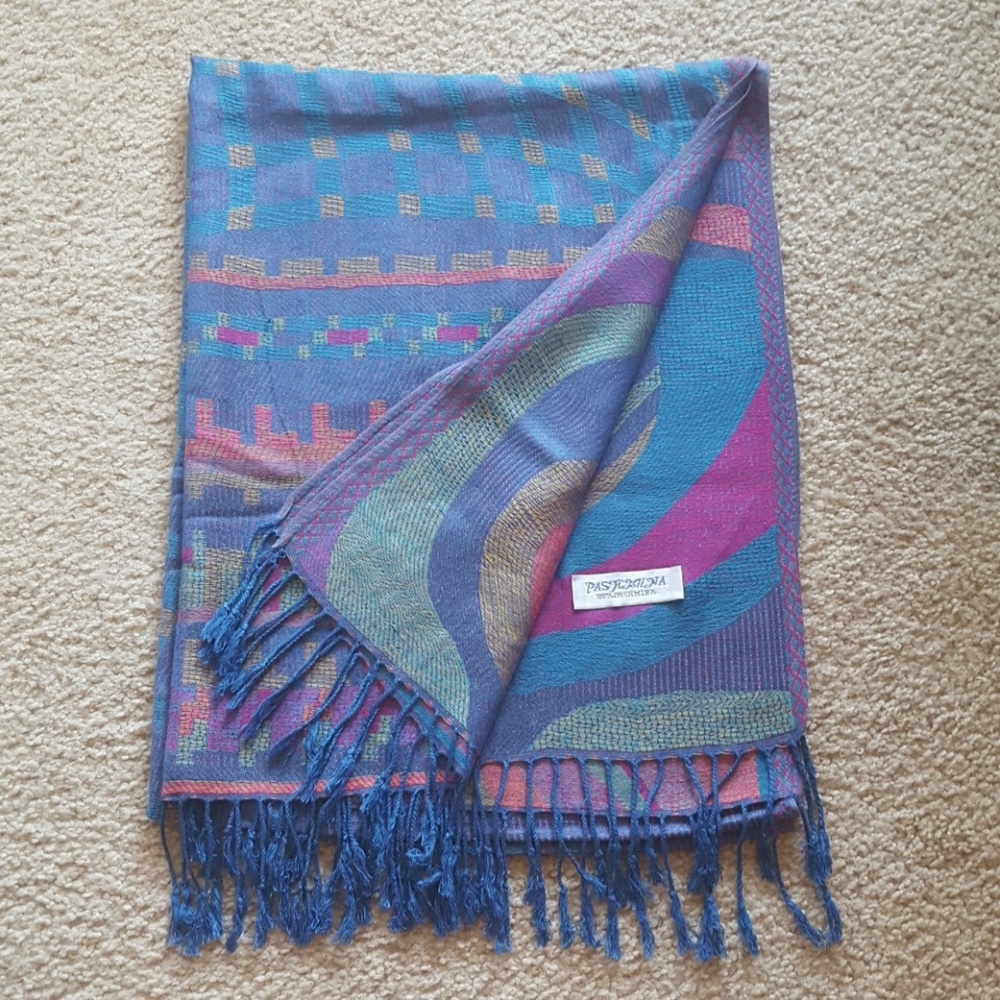 Colorful 100% Pashmina wrap